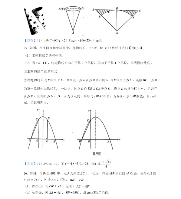 2021年邵阳中考数学试卷及答案解析第8页