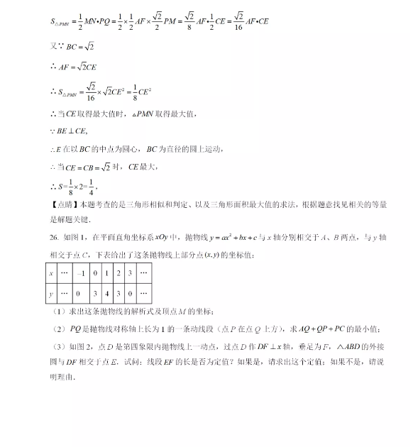 2021年四川广元中考数学试卷及答案解析第30页