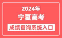 2024宁夏高考成绩查询系统网站入口（https://www.nxjyks.cn/）