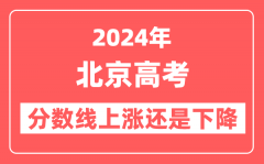 2024北京高考分数线会上涨还是下降_录取分数线预计是多少