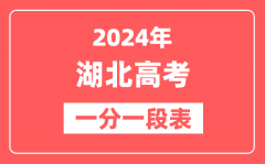 湖北高考一分一段表2024年位次查询表（含物理类、历史类）