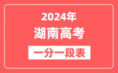 湖南高考一分一段表2024年位次查询表（含物理类、历史类）