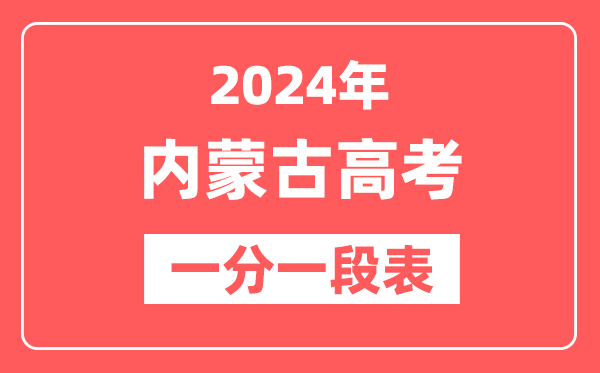 内蒙古高考一分一段表2024年位次查询表（含文科、理科）