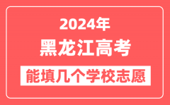 2024年黑龙江高考志愿填报能填几个学校志愿？