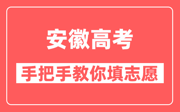 安徽高考模拟志愿填报流程及注意事项