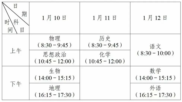 2025江苏小高考考哪几门科目（附各科考试时间一览表）