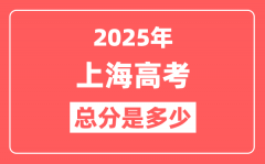 2025年上海高考总分是多少_上海新高考