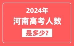 2024年河南高考人数是多