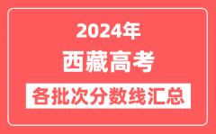 2024年西藏高考各批次分数线汇总（含一本,二本,专科分数线）