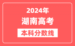 2024年湖南高考本科分数线（物理+历史）