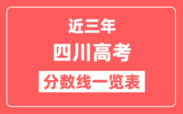 四川近三年高考分数线一览表（含2022-2024年）