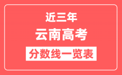 云南近三年高考分数线一览表（含2022-2024年）