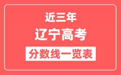 辽宁近三年高考分数线一览表（含2022-2024年）