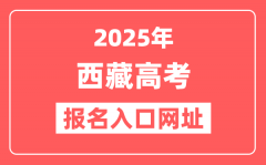 2025年西藏高考报名入口网址(http://ptgx.zsks.edu.xizang.gov.cn:8082/)