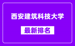 西安建筑科技大学最新排名_全国排名第几（2025最新）