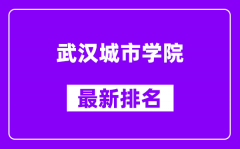 武汉城市学院最新排名_全国排名第几