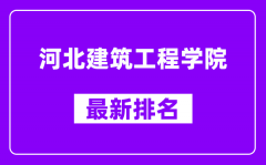 河北建筑工程学院最新排名_全国排名第几