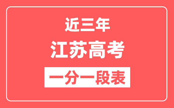 江苏近三年高考一分一段表（含2022-2024年）