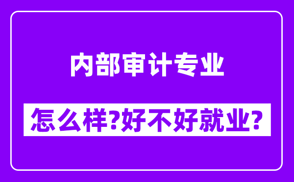 内部审计专业怎么样,好不好就业？附校友评价(6条)