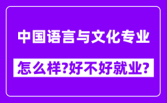 中国语言与文化专业怎么样_好不好就业？附校友评价(6条)