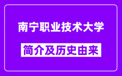 南宁职业技术大学简介及历史(附院校满意度)