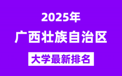 2025广西最好的大学排名一览表(广西最新高校排行榜)